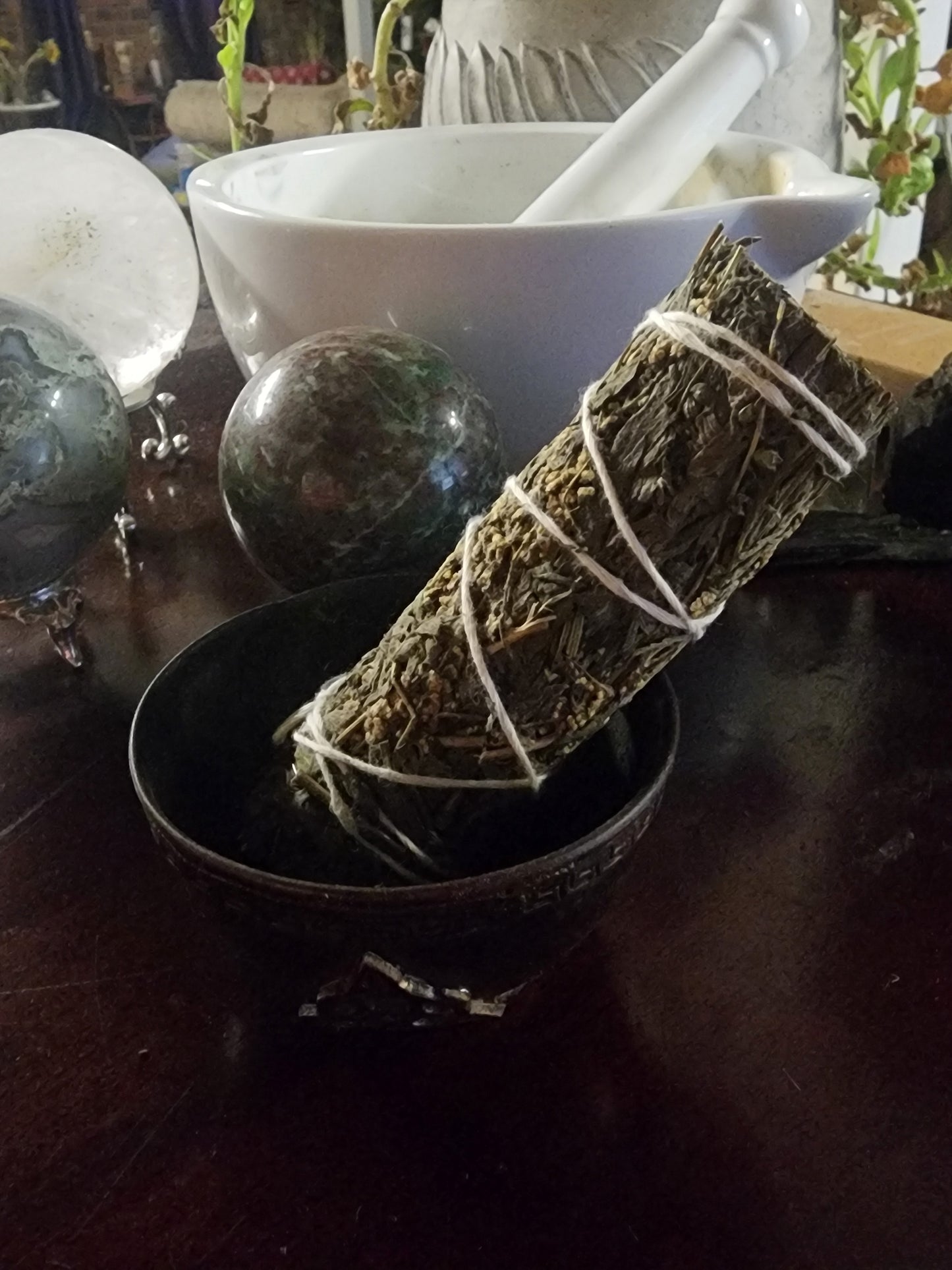 Mugwort Smoke Cleansing Wand