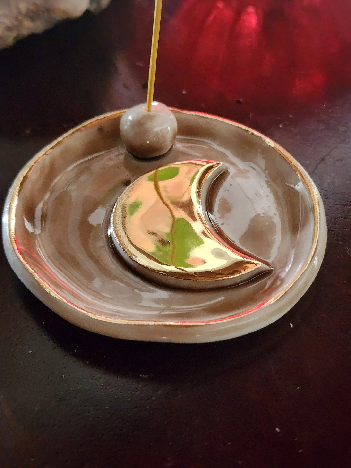 Moon Ceramic Incense Holder